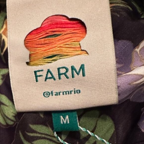 FARM Rio "Capri" Black Sleeveless Floral Mini Dress Size S, M, XL Available - Picture 4 of 11